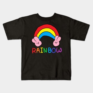 rainbow rabbit Kids T-Shirt